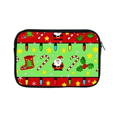 Christmas pattern - green and red Apple iPad Mini Zipper Cases