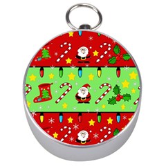 Christmas pattern - green and red Silver Compasses