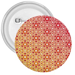 Orange Ombre Mosaic Pattern 3  Buttons