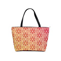 Orange Ombre Mosaic Pattern Shoulder Handbags