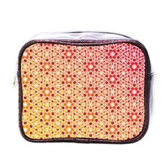 Orange Ombre Mosaic Pattern Mini Toiletries Bags