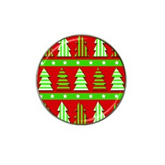 Christmas Trees Pattern Hat Clip Ball Marker (4 Pack) by Valentinaart