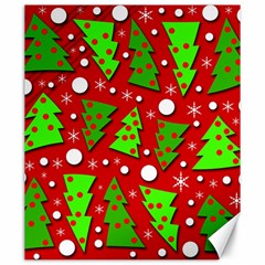 Twisted Christmas Trees Canvas 20  X 24   by Valentinaart