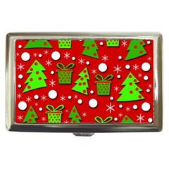 Christmas Trees And Gifts Pattern Cigarette Money Cases by Valentinaart