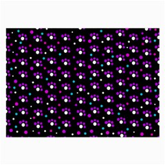 Purple Dots Pattern Large Glasses Cloth (2-side)