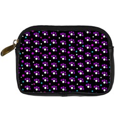 Purple Dots Pattern Digital Camera Cases