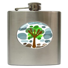 Tree Hip Flask (6 Oz) by Valentinaart