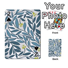 Blue floral design Playing Cards 54 Designs 