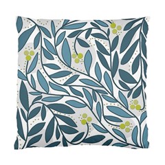 Blue floral design Standard Cushion Case (One Side)