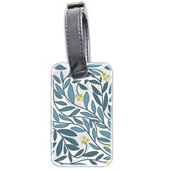 Blue floral design Luggage Tags (Two Sides)