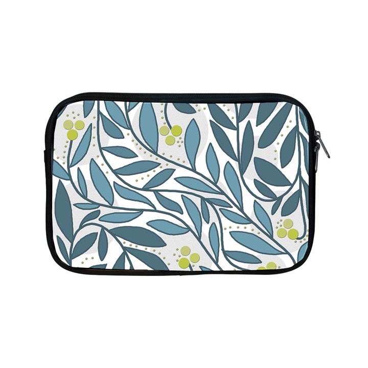 Blue floral design Apple iPad Mini Zipper Cases