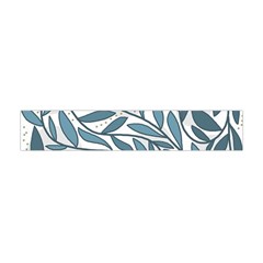 Blue floral design Flano Scarf (Mini)