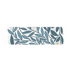 Blue floral design Satin Scarf (Oblong)