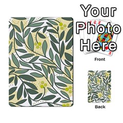 Green Floral Pattern Multi-purpose Cards (rectangle)  by Valentinaart