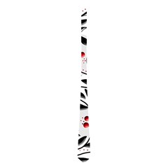 Red, Black And White Elegant Pattern Neckties (two Side)  by Valentinaart