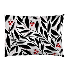 Red, Black And White Elegant Pattern Pillow Case (two Sides) by Valentinaart