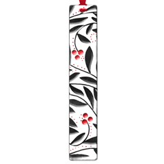 Red, Black And White Elegant Pattern Large Book Marks by Valentinaart