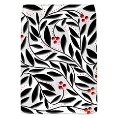Red, Black And White Elegant Pattern Flap Covers (l) 