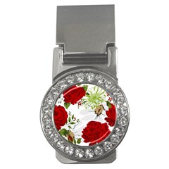 Red Roses Money Clips (cz)  by fleurs