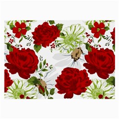 Red Roses Large Glasses Cloth (2-side)