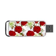 Red Roses Portable Usb Flash (one Side)