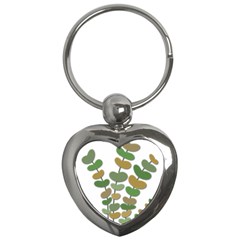 Green Decorative Plant Key Chains (heart)  by Valentinaart