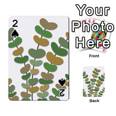 Green Decorative Plant Playing Cards 54 Designs 