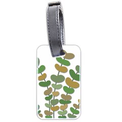 Green Decorative Plant Luggage Tags (two Sides) by Valentinaart