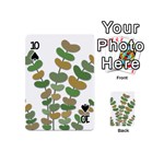 Green decorative plant Playing Cards 54 (Mini)  Front - Spade10