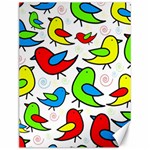 Colorful cute birds pattern Canvas 12  x 16   11.86 x15.41  Canvas - 1