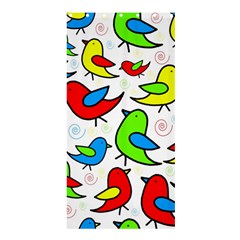 Colorful Cute Birds Pattern Shower Curtain 36  X 72  (stall)  by Valentinaart