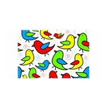 Colorful cute birds pattern Satin Wrap Front