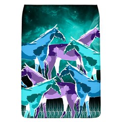  Horses Under A Galaxy Removable Flap Cover (l) by DanaeStudio