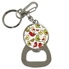 Decorative Birds Pattern Bottle Opener Key Chains by Valentinaart