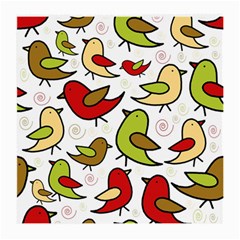 Decorative Birds Pattern Medium Glasses Cloth (2-side)