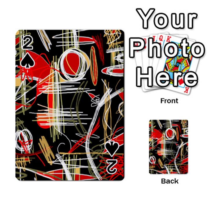 Artistic abstract pattern Playing Cards 54 Designs 