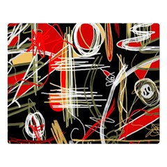 Artistic Abstract Pattern Double Sided Flano Blanket (large)  by Valentinaart