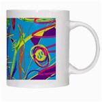 Colorful abstract pattern White Mugs Right