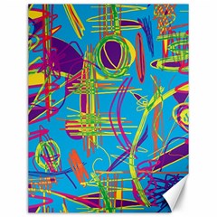 Colorful Abstract Pattern Canvas 12  X 16   by Valentinaart