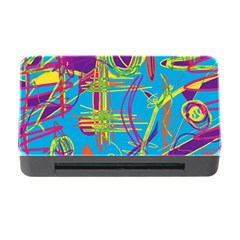 Colorful Abstract Pattern Memory Card Reader With Cf