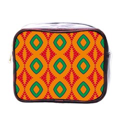 Rhombus And Other Shapes Pattern                                                                                                     			mini Toiletries Bag (one Side) by LalyLauraFLM