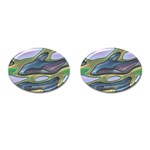 3d shapes                                                                                                      			Cufflinks (Oval) Front(Pair)