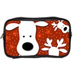 Christmas reindeer - red 2 Toiletries Bags 2-Side Back