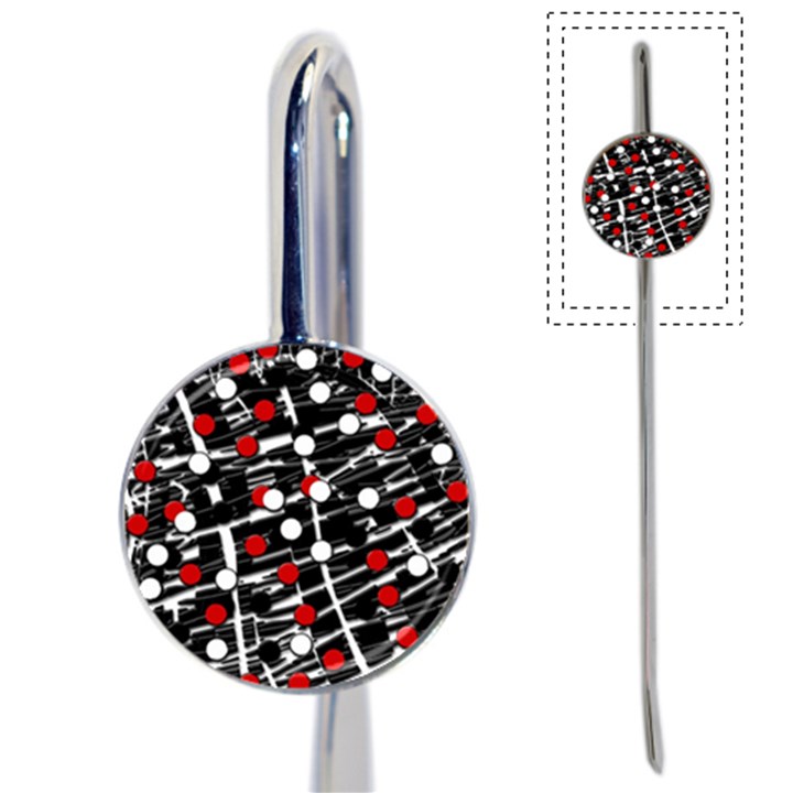 Red and white dots Book Mark