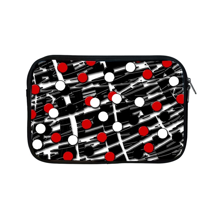 Red and white dots Apple iPad Mini Zipper Cases