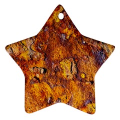 Rusted Metal Surface Star Ornament (two Sides)  by igorsin