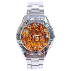 Rusted Metal Surface Stainless Steel Analogue Watch by igorsin