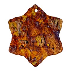 Rusted Metal Surface Ornament (snowflake)  by igorsin