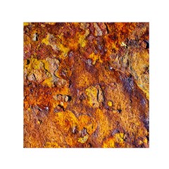 Rusted Metal Surface Small Satin Scarf (square) by igorsin