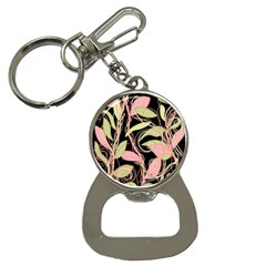 Pink And Ocher Ivy Bottle Opener Key Chains by Valentinaart